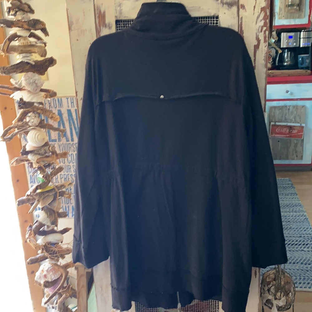 Black Nomadic Trader Knee Length Jacket - image 3